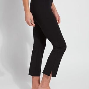 GAP | Women's Side-Zip Stretch Black Cropped Pants-Size